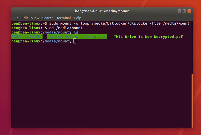 كيفية الوصول إلى قسم Windows مشفر باستخدام BitLocker في Linux - لينكس