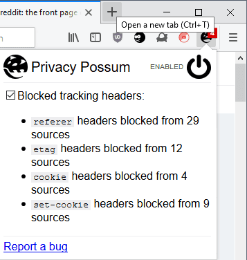 privacy possum min DzTechs | أفضل إضافات Google Chrome التي ستجدها لتخصيص تجربتك على هذا المتصفح