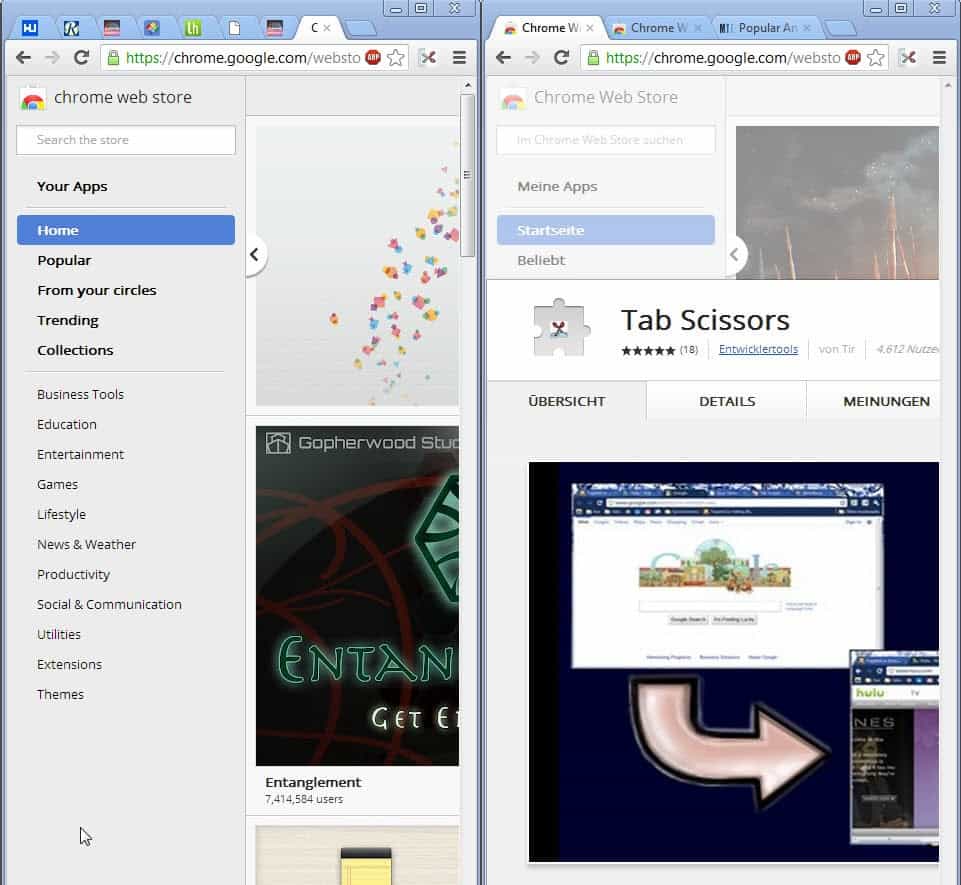 split chrome browser window min DzTechs | أفضل إضافات Google Chrome التي ستجدها لتخصيص تجربتك على هذا المتصفح