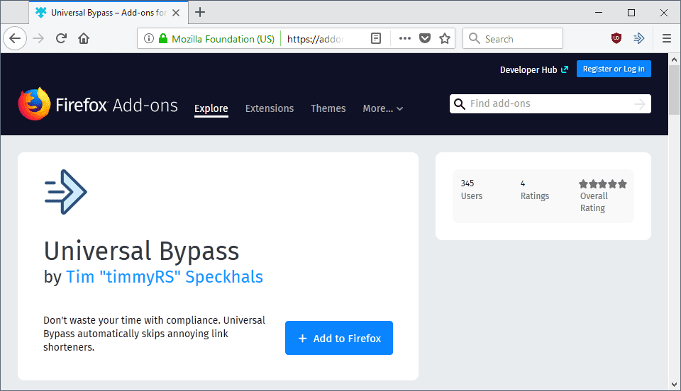 universal bypass min DzTechs | أفضل إضافات Google Chrome التي ستجدها لتخصيص تجربتك على هذا المتصفح