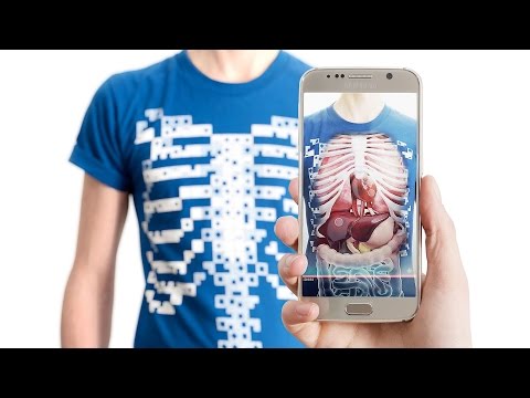 هذا القميص المدهش يمكنك من رؤية ما يحدث داخل جسمك من خلال توجيه الهاتف - تقنيات 