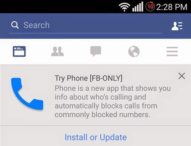 فيسبوك تختبر تطبيق لإجراء المكالمات على أندرويد - FaceBook أخبار الإنترنت