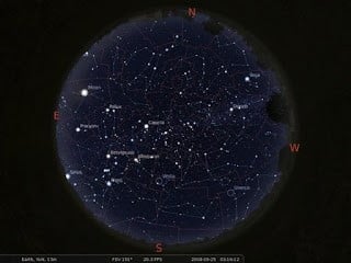 Stellarium برنامج مجاني لإستكشاف الكون والفضاء والكواكب والأجرام السماوية الأخري