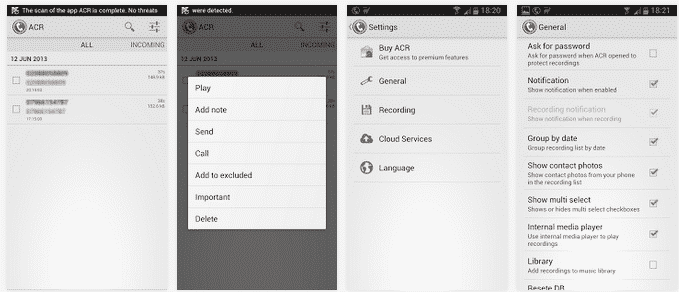 تسجيل المكالمات للأندرويد بشكل تلقائي مع Call Recorder - ACR APK 14.9 - Android 
