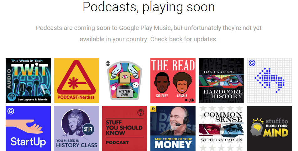 أخيرًا قوقل تجلب البودكاست “Podcasts” على تطبيق Play Music في أندرويد - أخبار الإنترنت جديد
