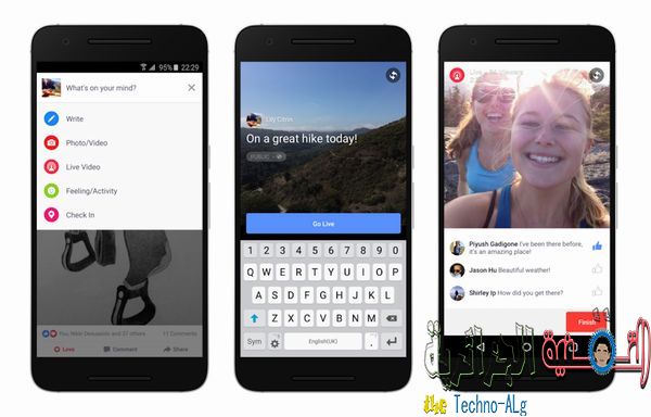 فيس بوك تعلن عن موعد اطلاق ميزة البث الحي على هاتف الاندرويد - Android