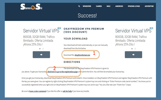 OkayFreedom VPN يوفر لك vpn مع سريال التفعيل مجانا - البرامج المجانيات