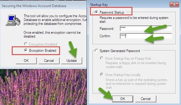 كيفية حماية و تشفير الويندوز بكلمة سر عن طريق SYSKEY - الويندوز