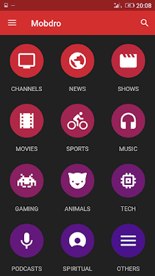 Application Mobdro pour lire les chaînes internationales et sportives cryptées sans coupure pour Android - Android