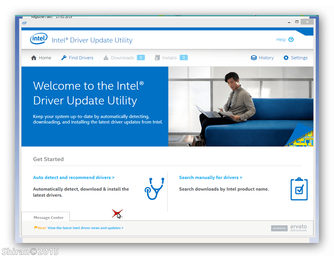 intelUtility1 2015.03.27 002 DzTechs | شرح لأداة تحديث تعريفات كارت الشاشة الرسمية من Intel بسهولة