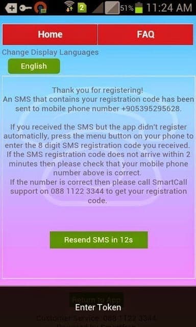 تطبيق Smartcall للحصول على رقم أجنبي من أجل تفعيل مختلف مواقع التواصل - Android