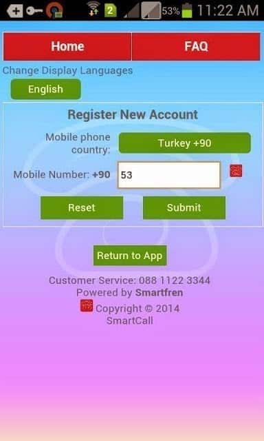 تطبيق Smartcall للحصول على رقم أجنبي من أجل تفعيل مختلف مواقع التواصل - Android