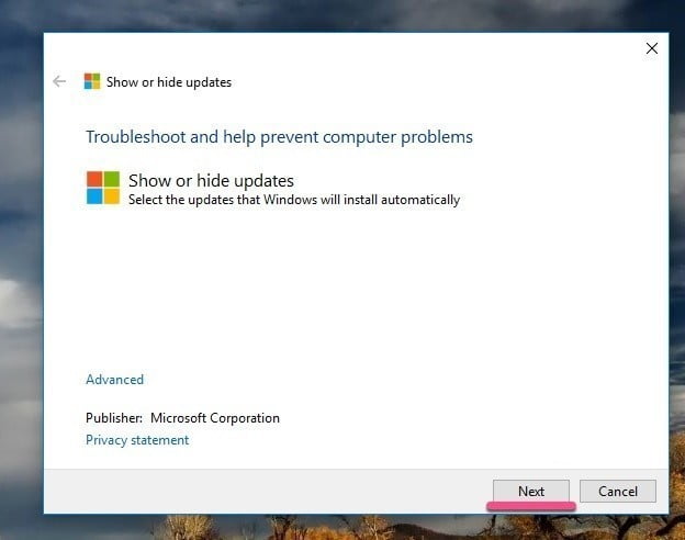 أداة troubleshooter الرسمية من Microsoft لتعطيل وتأجيل تحديثات Windows - الويندوز