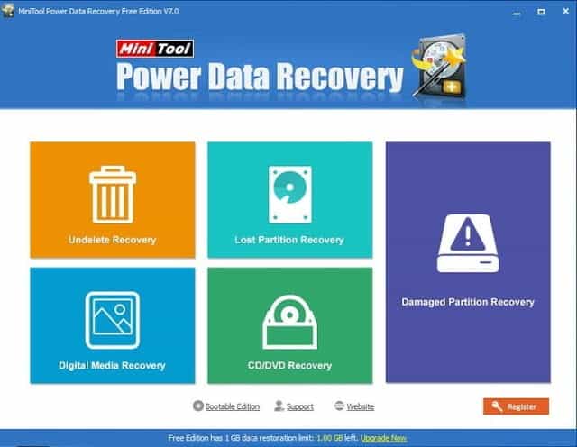 MiniTool Power Data Recovery 7 لاسترجاع جميع الملفات المفقودة - البرامج المجانيات