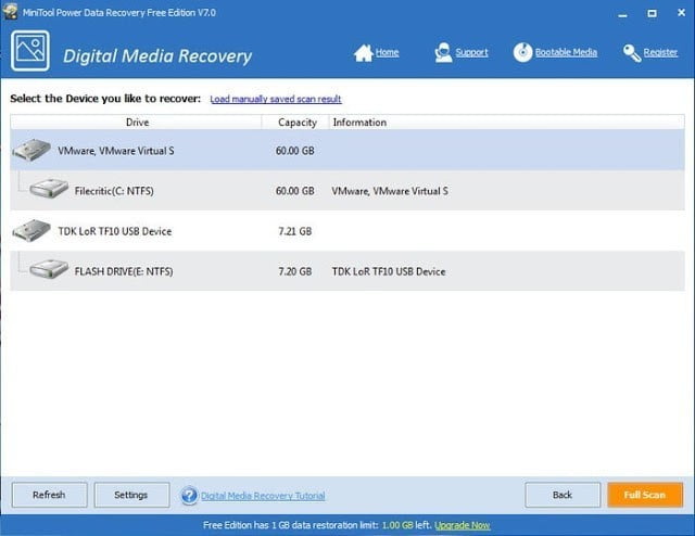 MiniTool Power Data Recovery 7 لاسترجاع جميع الملفات المفقودة - البرامج المجانيات