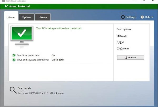 Disable Windows Defender in Windows 10 thumb | إيقاف تشغيل Windows Defender في Windows 10