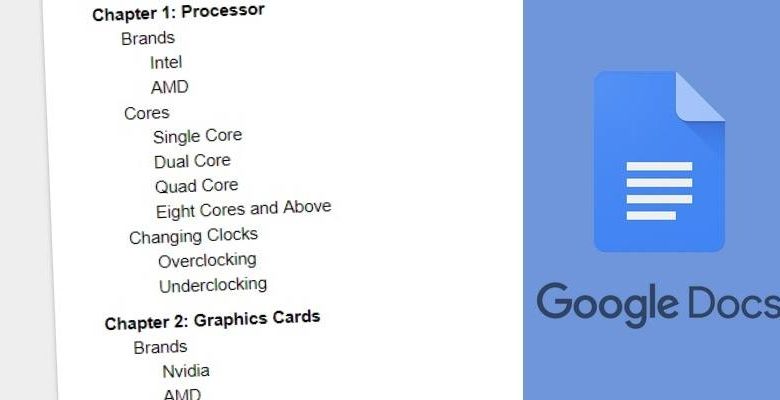 Google Table Featured Image | كيفية إضافة فهرس المُحتويات وتحديثه في "مُحرِّر مستندات Google"