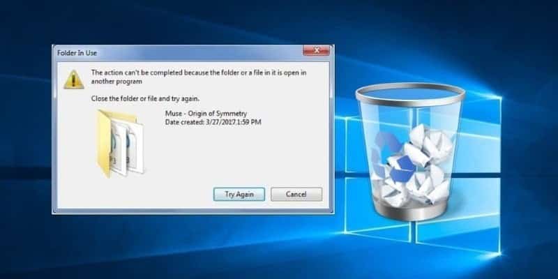 كيفية فرض حذف الملفات الغير قابلة للحذف في Windows - الويندوز