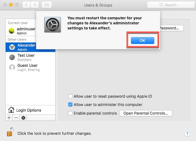 لماذا لا يتعين عليك إستخدام حساب المسؤول كحسابك الرئيسي - Mac الويندوز شروحات