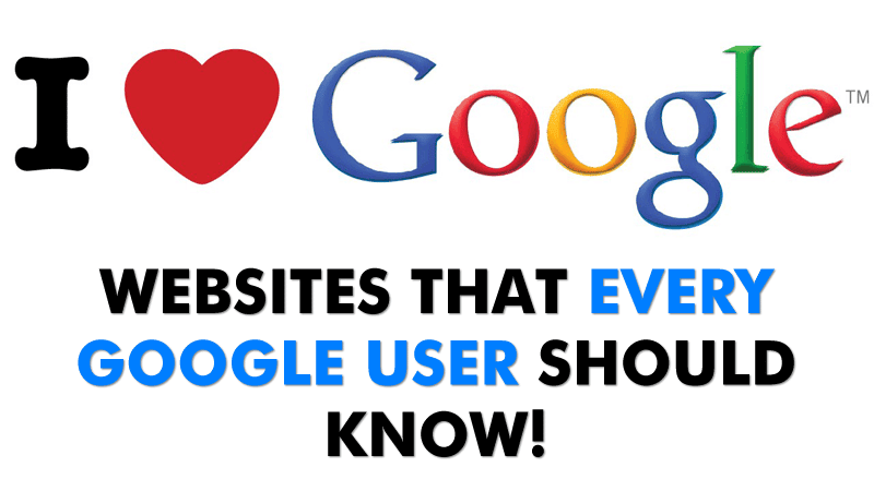 25+ من مواقع الويب المهمة التي يجب على كل مستخدم Google أن يعرفها - مواقع