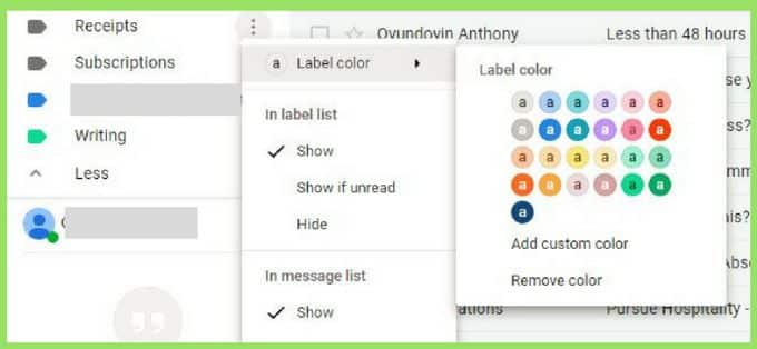 كيفية إضافة ترميز الألوان على Gmail لعلبة رسائل مرئية بشكل واضح - Google شروحات