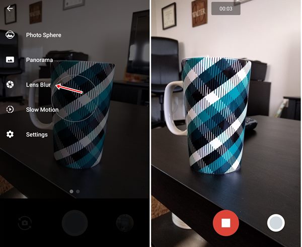 كيفية الحصول على تأثير ضبابي في خلفية الصور على هواتف Android ذات الكاميرا الواحدة - Android