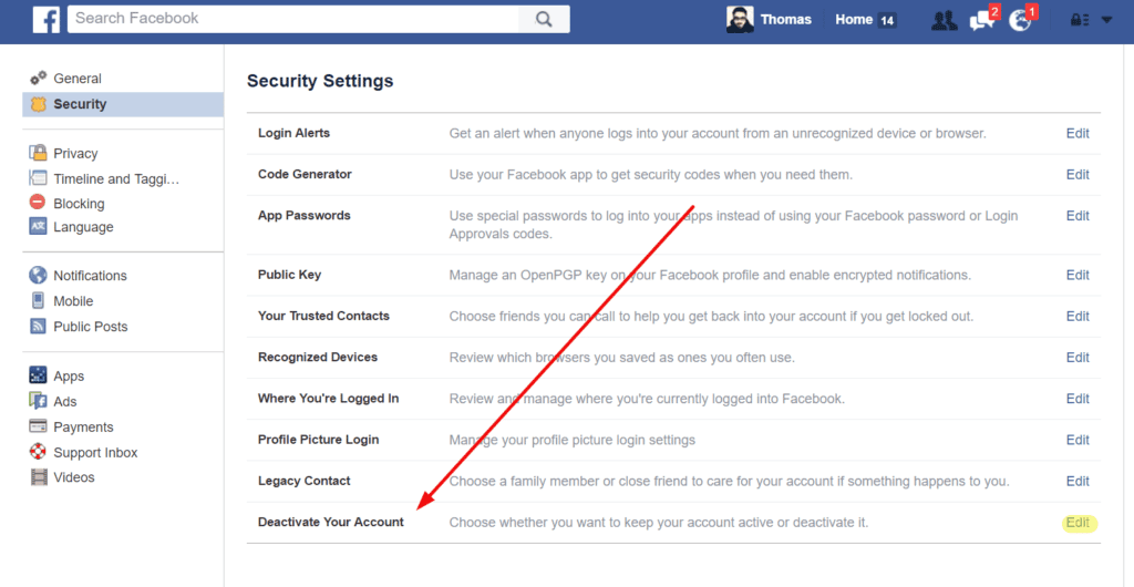 كيفية حذف حسابك على Facebook نهائيًا في دقيقتين (طريقة سهلة) - FaceBook شروحات
