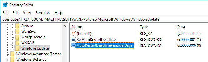 كيفية تكوين إعدادات إعادة التشغيل التلقائي في نظام التشغيل Windows 10 لتثبيت التحديثات - الويندوز