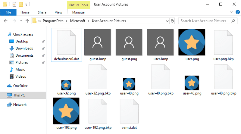 كيفية تغيير صورة حساب المستخدم الافتراضية في Windows 10 - الويندوز