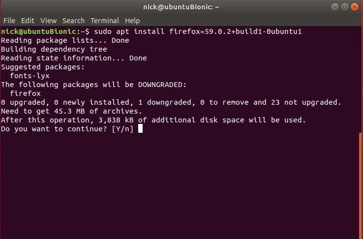 كيفية إعادة تثبيت نظام التشغيل Linux إلى إصدار سابق من الحزم - لينكس