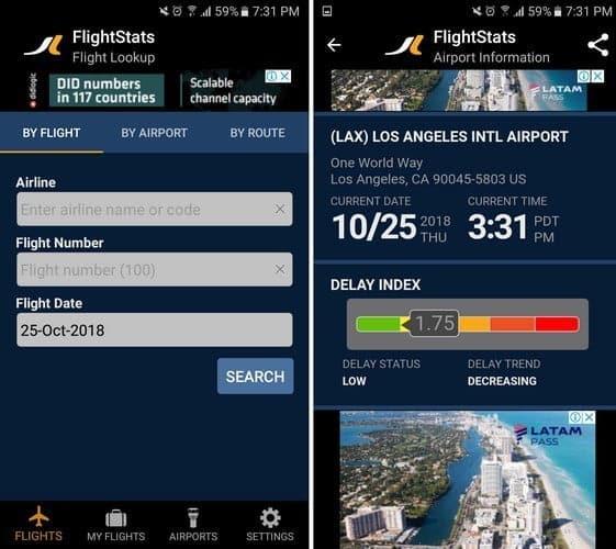 رصد الرحلات الجوية مع 5 من أفضل التطبيقات المجانية لنظام Android - Android