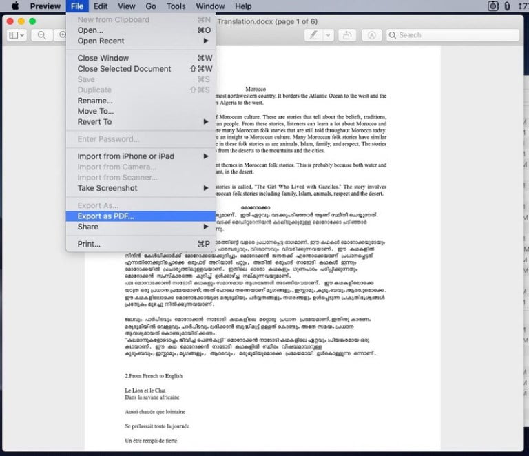 4 من أفضل الطرق لتحويل ملف Word إلى PDF على نظام macOS - Mac الأفضل