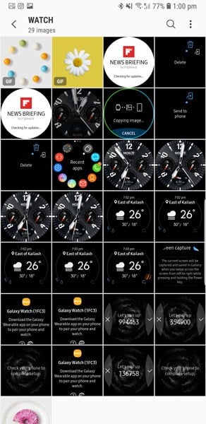 كيف تأخذ لقطات الشاشة على Samsung Galaxy Watch و Gear S3 - شروحات
