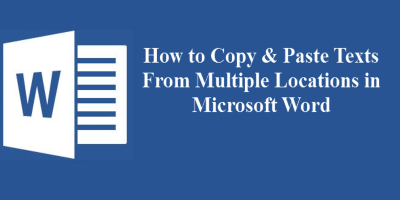 كيفية نسخ ولصق نص من تحديدات نصية متعددة في Microsoft Word - شروحات