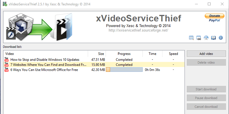 كيفية تحميل الفيديوهات بسهولة من الويب مع xVideoServiceThief - البرامج