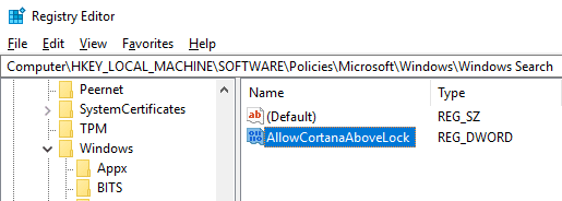 كيفية تعطيل ou تمكين Cortana على شاشة القفل في Windows 10 - الويندوز