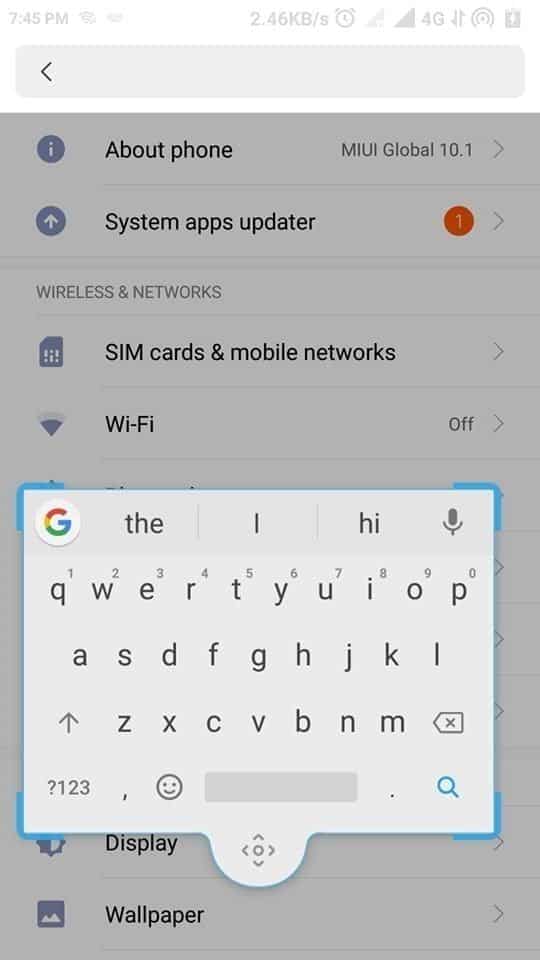 كيفية تمكين وضع لوحة المفاتيح العائمة في Google Gboard - Android شروحات