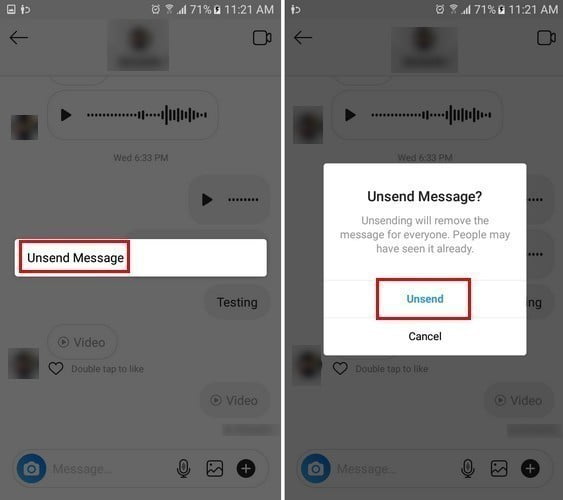 كيفية إرسال رسالة صوتية في Instagram - شروحات