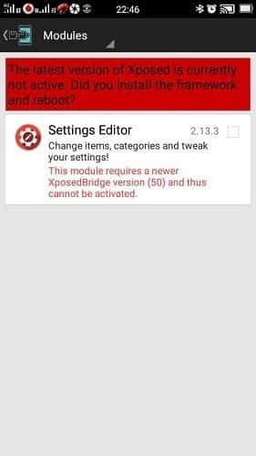 Settings Editor Accessed from Xpose Installer DzTechs | كيفية تمكين الوضع المظلم على أي هاتف Android
