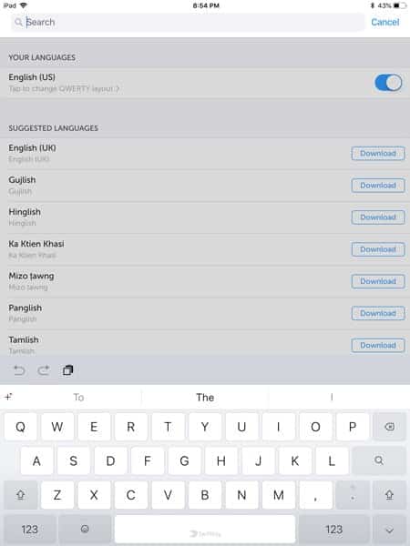 8 من أفضل تطبيقات لوحة المفاتيح على جهاز iPad للحصول على ميزات إضافية - iOS