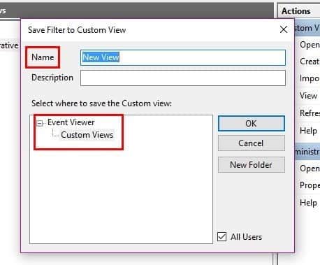 ما هو Custom Views في Windows Event Viewer وكيفية إنشاء واحد - الويندوز