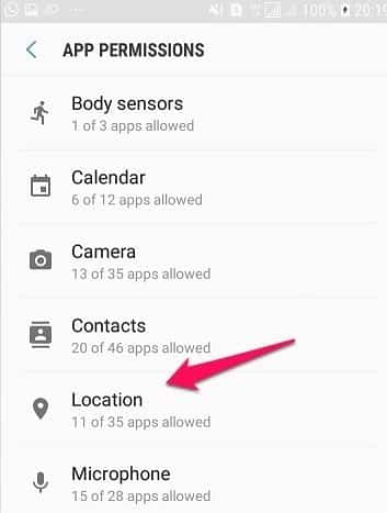 كيفية البحث عن التطبيقات التي لديها إمكانية الوصول إلى موقعك في Android - Android