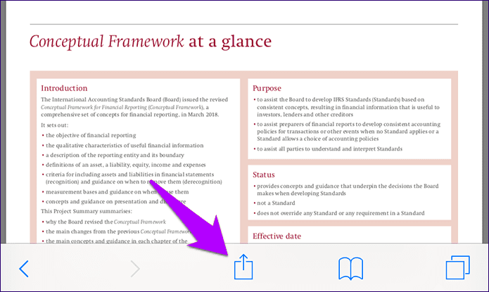 كيفية حفظ ملفات PDF إلى تطبيق Books على iPhone و iPad - iOS