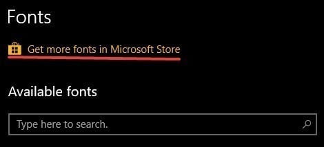 كيفية تنزيل الخطوط من Microsoft Store في Windows 10 - الويندوز