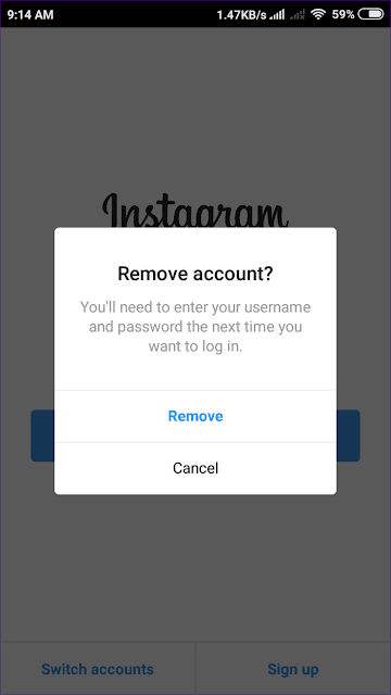 كيفية إزالة حساب Instagram الذي تم تذكره على جهازك - Instagram شروحات