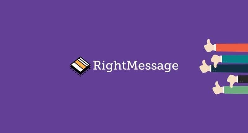 مراجعة RightMessage: إضافة التخصيص مع زيادة مبيعات منتجك الرقمي - مراجعات 