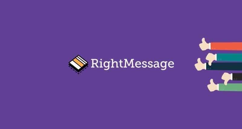 Rightmessage Review | مراجعة RightMessage: إضافة التخصيص مع زيادة مبيعات منتجك الرقمي