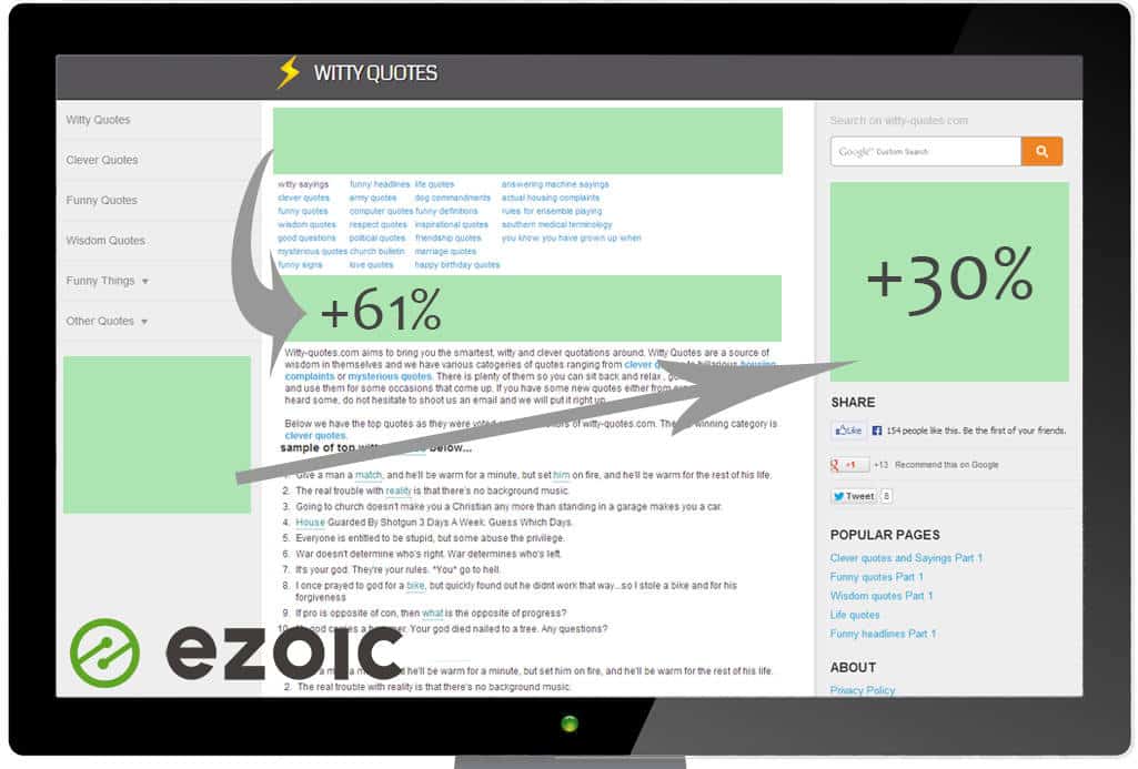 مراجعة Ezoic: تعلم كيفية زيادة أرباح إعلانات AdSense تلقائيًا إلى أكثر من 50% - Google AdSense الربح من الانترنت