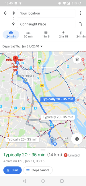 Comment prévoir le trafic avec Google Maps sur votre téléphone Android - Android