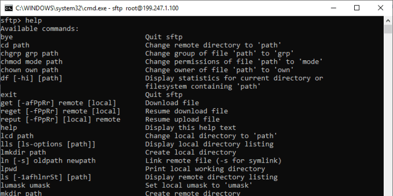 كيفية استخدام الأمر SFTP لنقل الملفات إلى/من خوادم Linux - شروحات